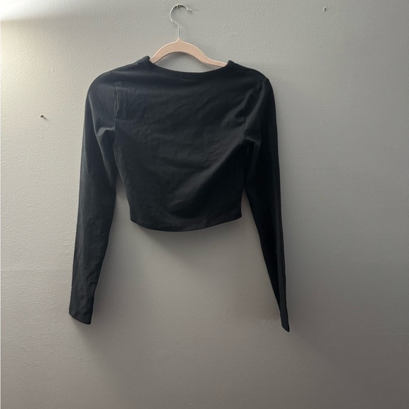 NWOT BP Black‎ Long Sleeve Crop Top - Picture 3 of 4